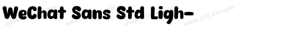 WeChat Sans Std Ligh字体转换